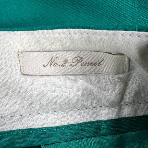 J. Crew Kelly Green No. 2 Pencil Skirt Fitted Professional Size 2 - Picture 9 of 11